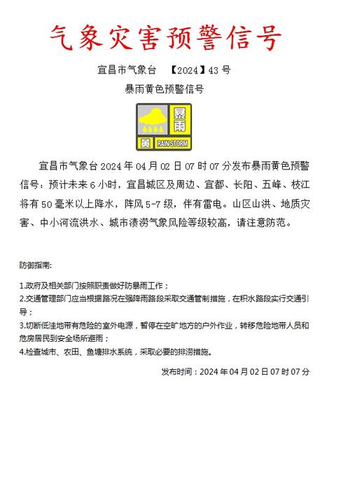 吉林省图们市发布暴雨黄色预警