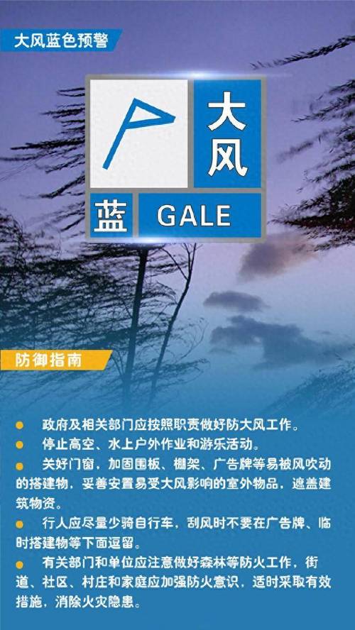 黑龙江省绥棱县发布大风蓝色预警_4