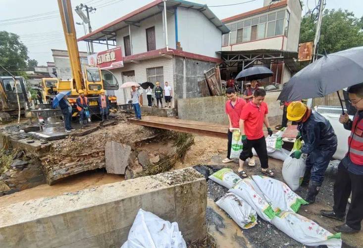 湖南平江县党员干部全力抗洪抢险——用行动守护人民群众生命财产安全(党旗在基层一线高高飘扬)