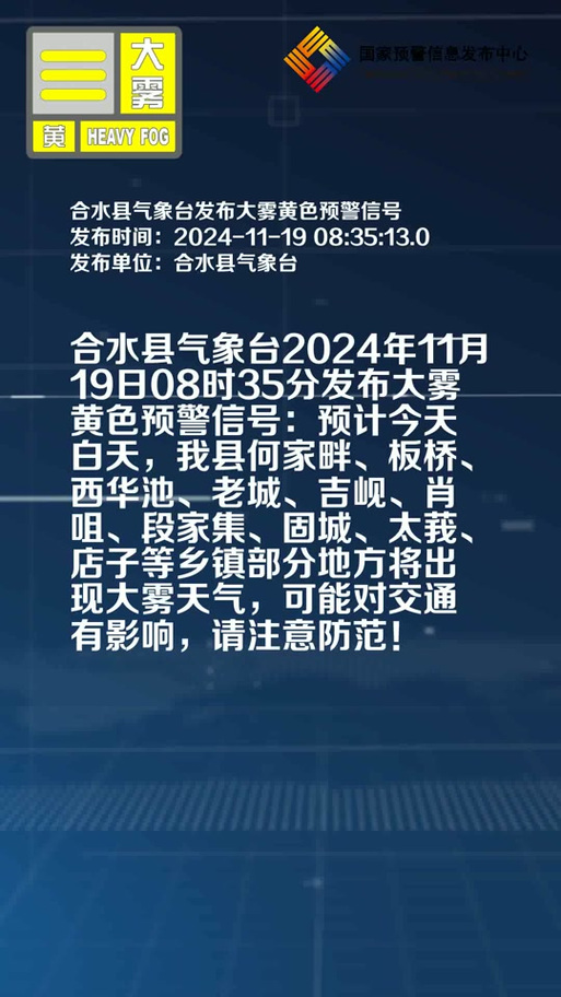 甘肃省合水县发布大雾黄色预警_2