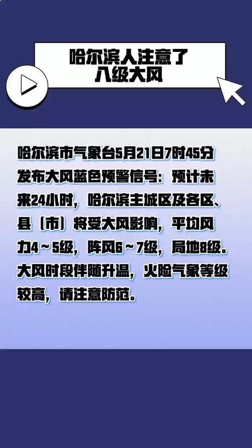 黑龙江省齐齐哈尔市发布大风蓝色预警