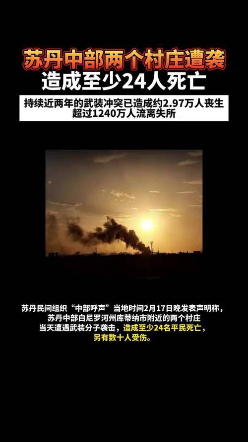 苏丹中部一村庄遭袭约50人死亡