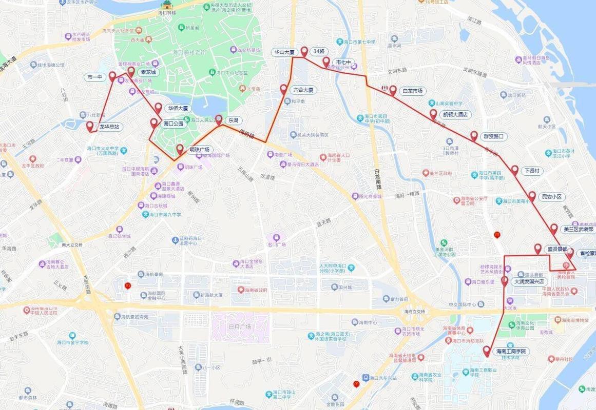 20日起,海口这10条公交线路将有变化