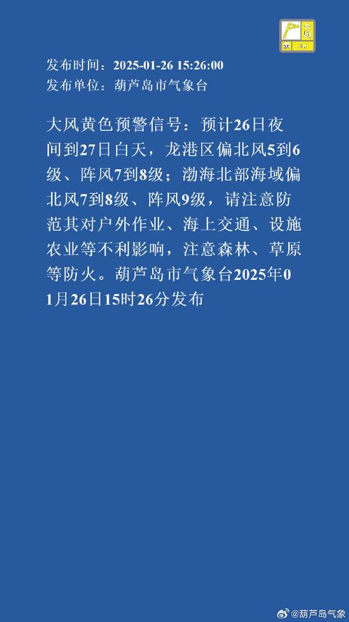 福建省云霄县发布大风黄色预警