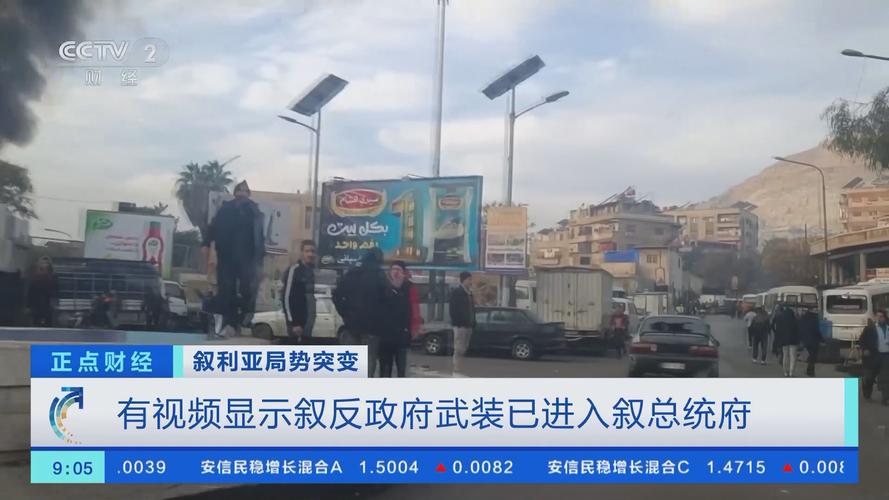 视频显示叙利亚反对派人员已进入叙总统府