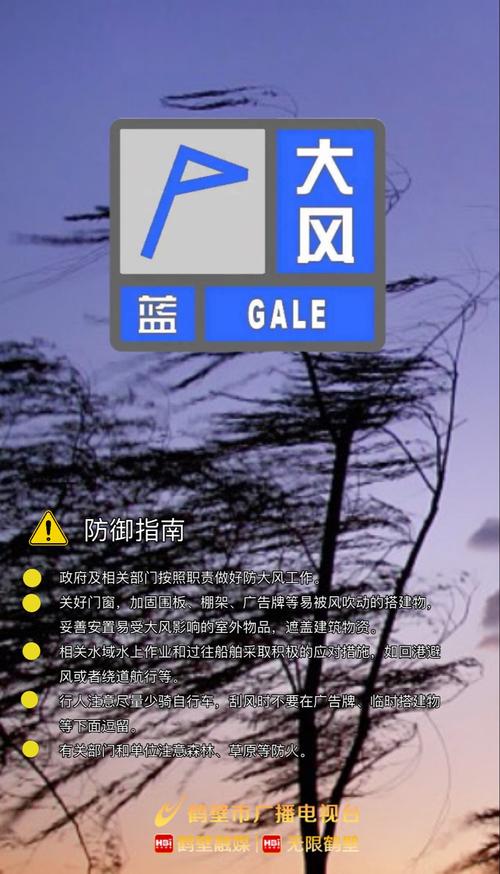 重庆市黔江区发布大风蓝色预警_1