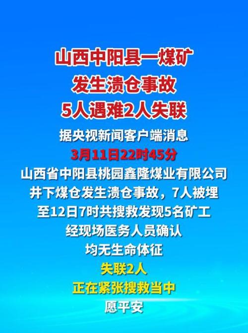 山西中阳县一煤矿井下煤仓发生事故致7人遇难 抢险救援工作已结束
