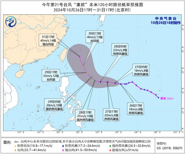 台风“潭美”明天将回旋!这些地方的强风雨或持续至月底!