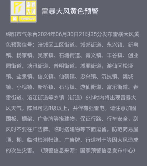 黑龙江省虎林市发布雷雨大风黄色预警